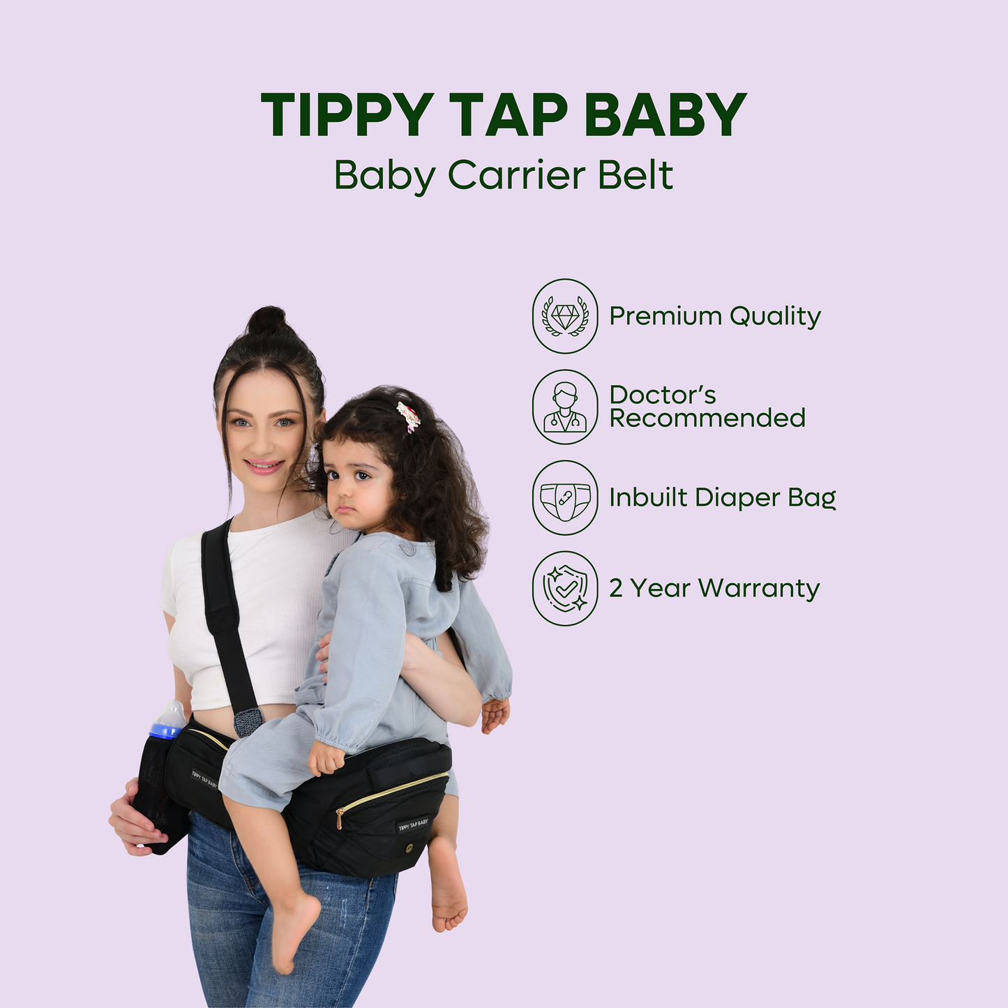Tippy Tap Baby Hip Seat Carrier Belt